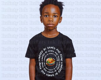 Powered By Anime T-Shirt Design l Svg & Png Transparent Images l Digital Downloads