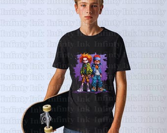 Hip-Hop Cartoon Teens Streetwear T-Shirt Design (Svg & Png Digital Downloads)