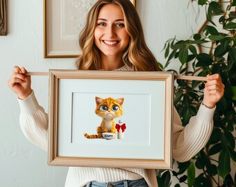 Sad Kitty T-Shirt Design l Svg & Png Transparent Images l Digital Downloads