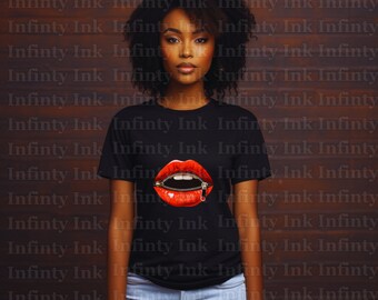 Lip T-Shirt Design l Svg & Png Transparent Images l Digital Downloads