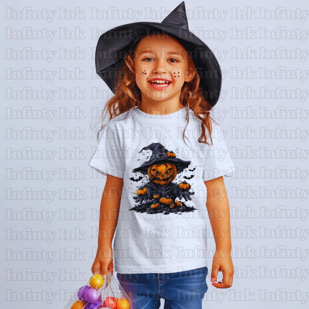 Scary Pumpkin Witch T-shirt Design L Svg & Png Transparent Images L ...