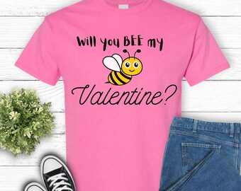 Valentine Tshirt Funny Valentine Shirt Bee Valentine T-Shirt