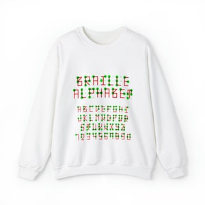 Braille Alphabet - Unisex Heavy Blend™ Crewneck Sweatshirt