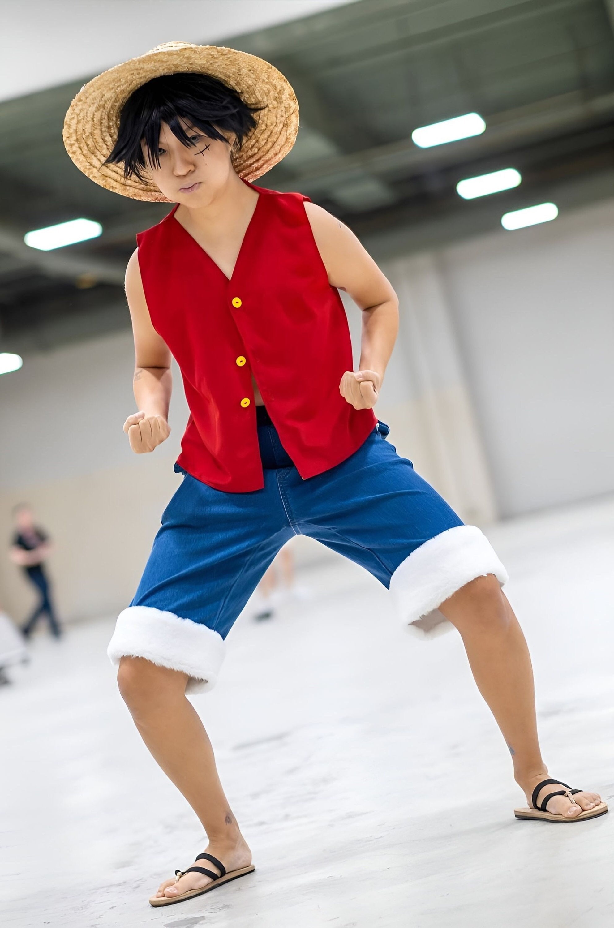 Men Kids Halloween Party One Piece Monkey·D·Luffy Suit Cosplay