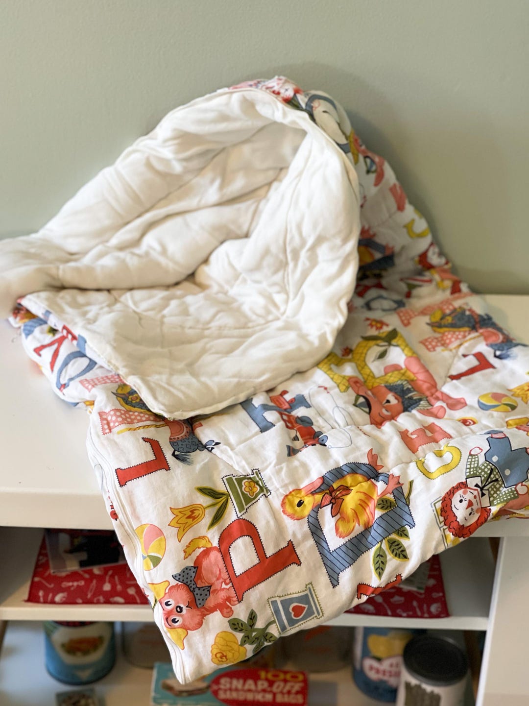 Vintage 1970 Raggedy Ann & Andy Alphabet Circus Clown Baby Children