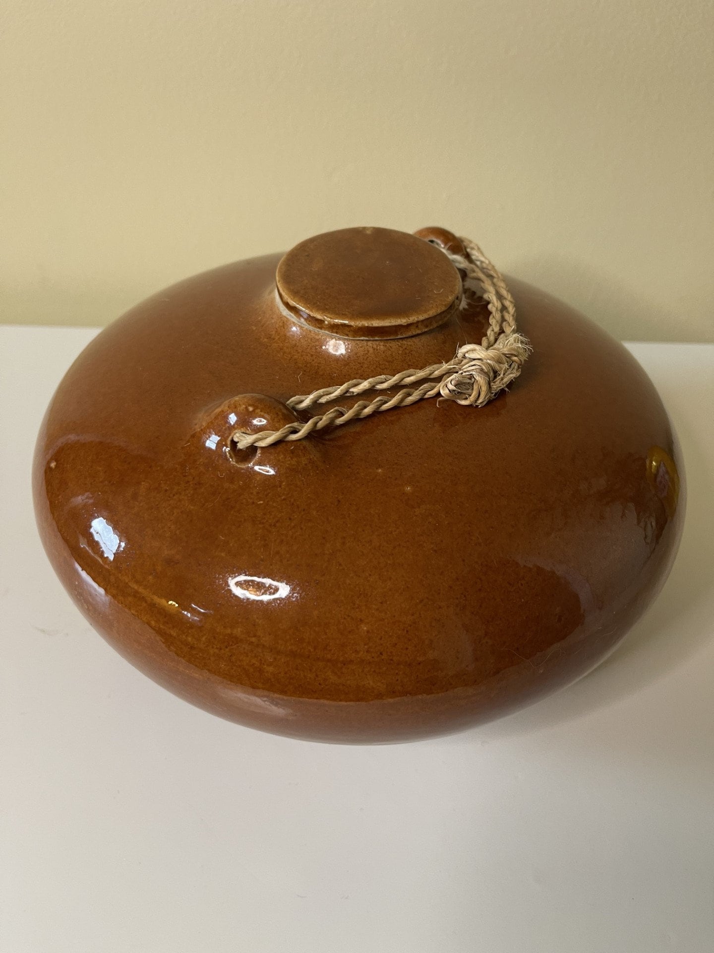 Very rare Antique Ceramic Hot Water Bottle Bed Warmer Circa 1900