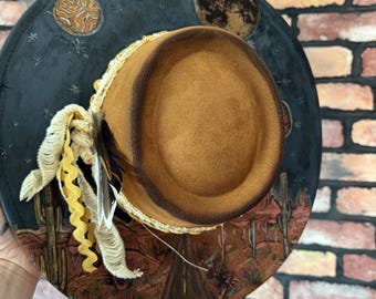Painted Desert Highway Cowgirl Hat: Custom Western Suede or Felt,