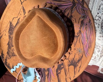 Op maat gegraveerde War Horse cowgirl-hoed: westernconcerthoed voor dames,