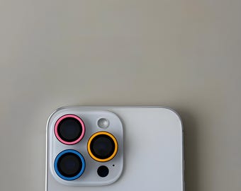 Protector de lente de cámara para iPhone: cubierta de vidrio que brilla en la oscuridad
