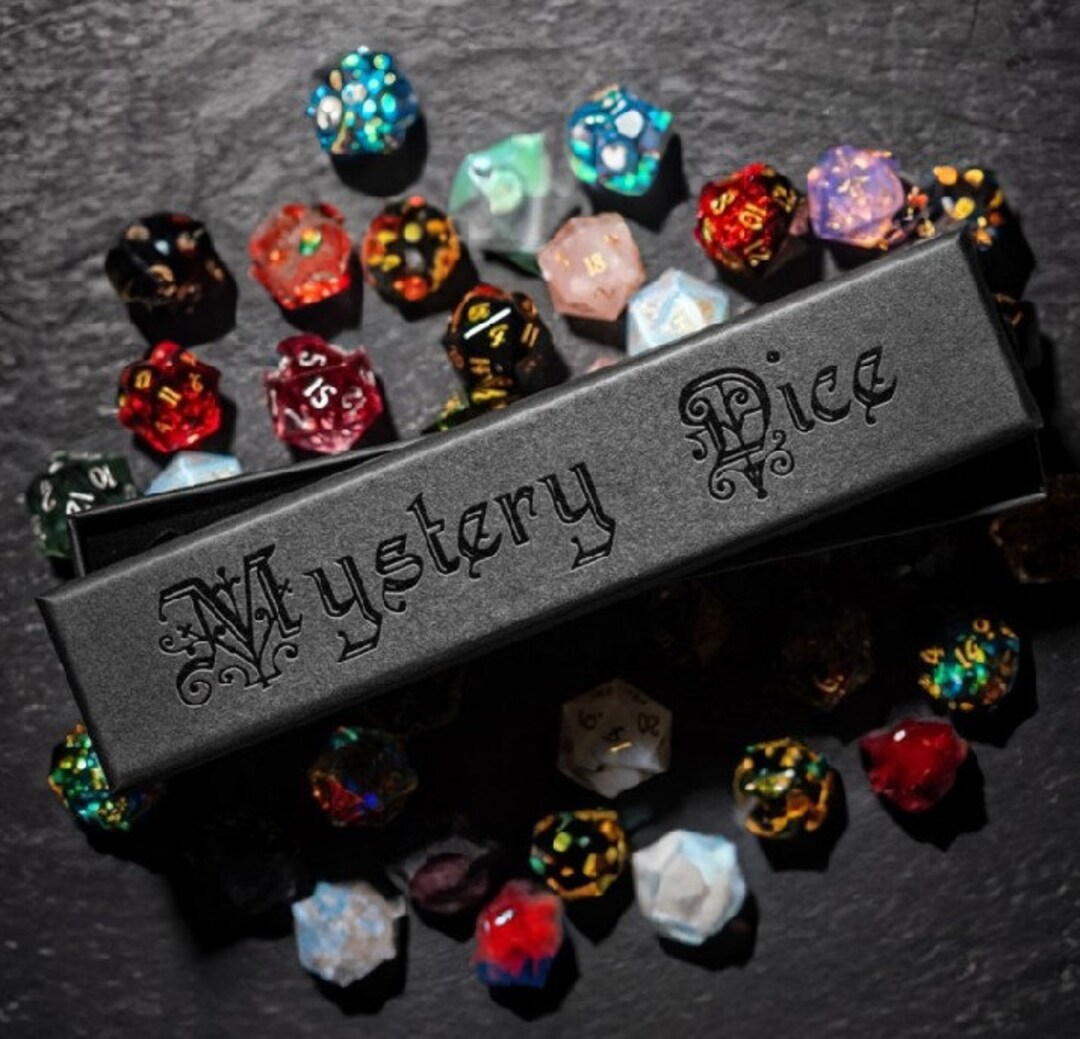 Mystery Random Dice Set Etsy