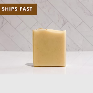 Handmade Oatmilk & Honey Soap Skin Soothing Gentle for Face Hands Body, Fragrance Free Moisturizing, All Natural Unscented, Bar Soap 4.5oz