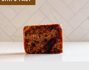 Jabón negro africano orgánico crudo/ Compre más y ahorre/ Envase cero residuos/ Jabón de ducha/ Jabón corporal artesanal/ Cuidado natural de la piel/ Jabón en barra de 85 g