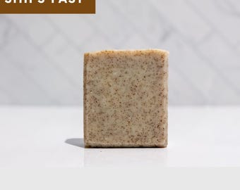 Masculine Scented Soaps| Skin Soothing Scrub for Face Hands Body| Men's Soap| Men's Skincare|  Handmade Soap|  Bar Soap 4.5oz