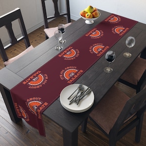 Blacksburg Va Table Runner Tech Gift Tech Tailgate Tablecloth Virginia Kitchen Tablecloth Football Tailgate Table Tech Gameday