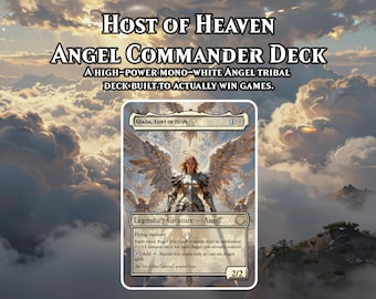 Giada’s Host of Heaven MTG Commander Deck (EDH) — 100-Card Angel Tribal Mono-White (W) Lifegain Stax High Power Magic the Gathering Deck