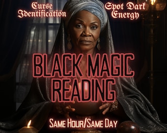 BLACK MAGIC Identification de lecture psychique Lecture psychique offrant un aperçu de l'énergie ou de la malédiction sur vous Par MotherOdessa