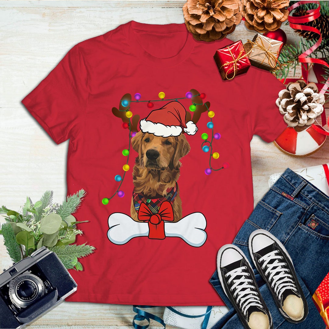 Christmas Light Dog With a Bone Gift PNG Etsy