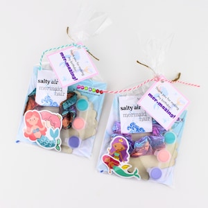 Mermaid Party Favors | Under the Sea | Mermaid & Pirate Party | Mermaid Party Craft| Little Mermaid Birthday Party | Mermaid Class Handouts