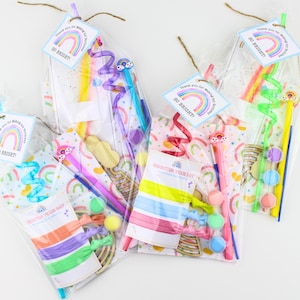 Rainbow Party Favor Bags | Rainbow Paint Party | Rainbow Gifts | Rainbow Birthday Party | Glow Stick Party Favor | Rainbow Class Handouts