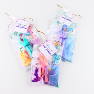 Mermaid Party Favor | Pre-assembled favor | Mermaid & Pirate Party | Mermaid Gift | Little Mermaid Birthday Party | Mermaid Class Handouts