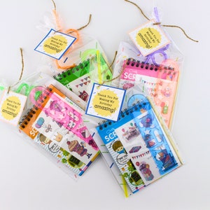 Birthday Party Favor Bags | Pre-assembled birthday favor bags | Colorful Birthday Party | Birthday Party Class Handouts