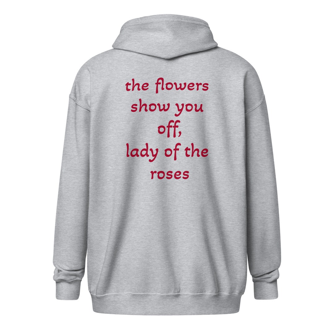 Rose Modern Tartan Crest Zipper Hoodie - Half Of Me Style