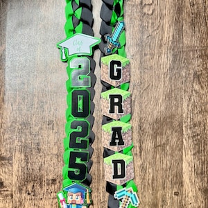 Boy Graduation Lei Promotion Gift Lei Senior Night Gift Lei Braided Ribbon Lei Graduation Ribbon Lei Graduate Lei 2025 PreK/Kindergarten lei