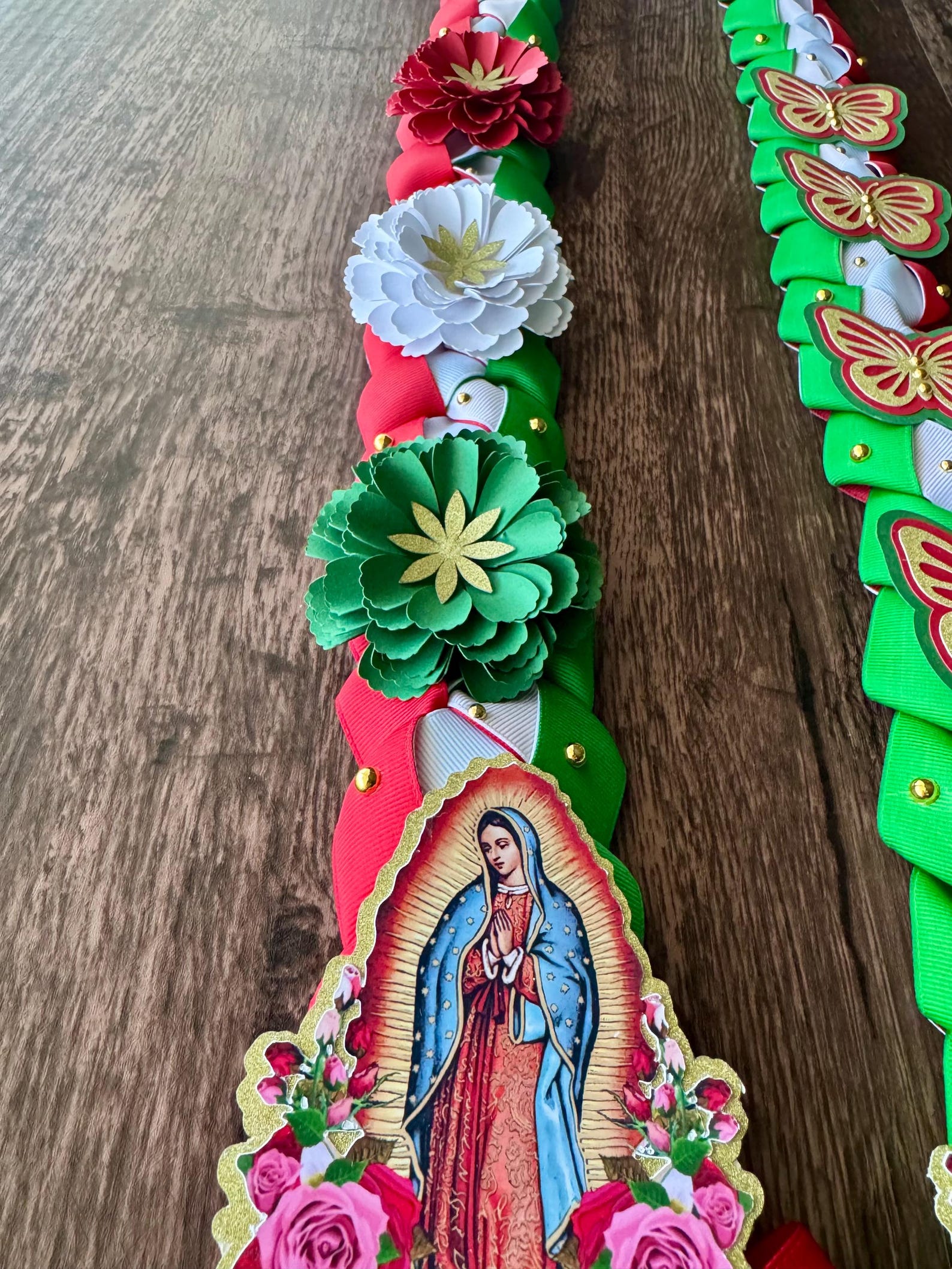 Latin Ribbon Braided Ribbon Graduation Lei: Mexican Colors, Senior Gift - Etsy
