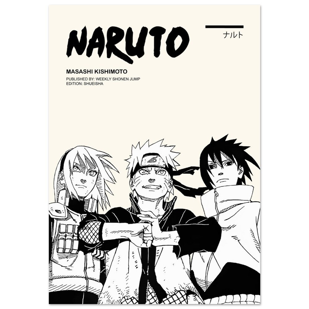 Poster et Affiche Naruto Team 7 38x52cm