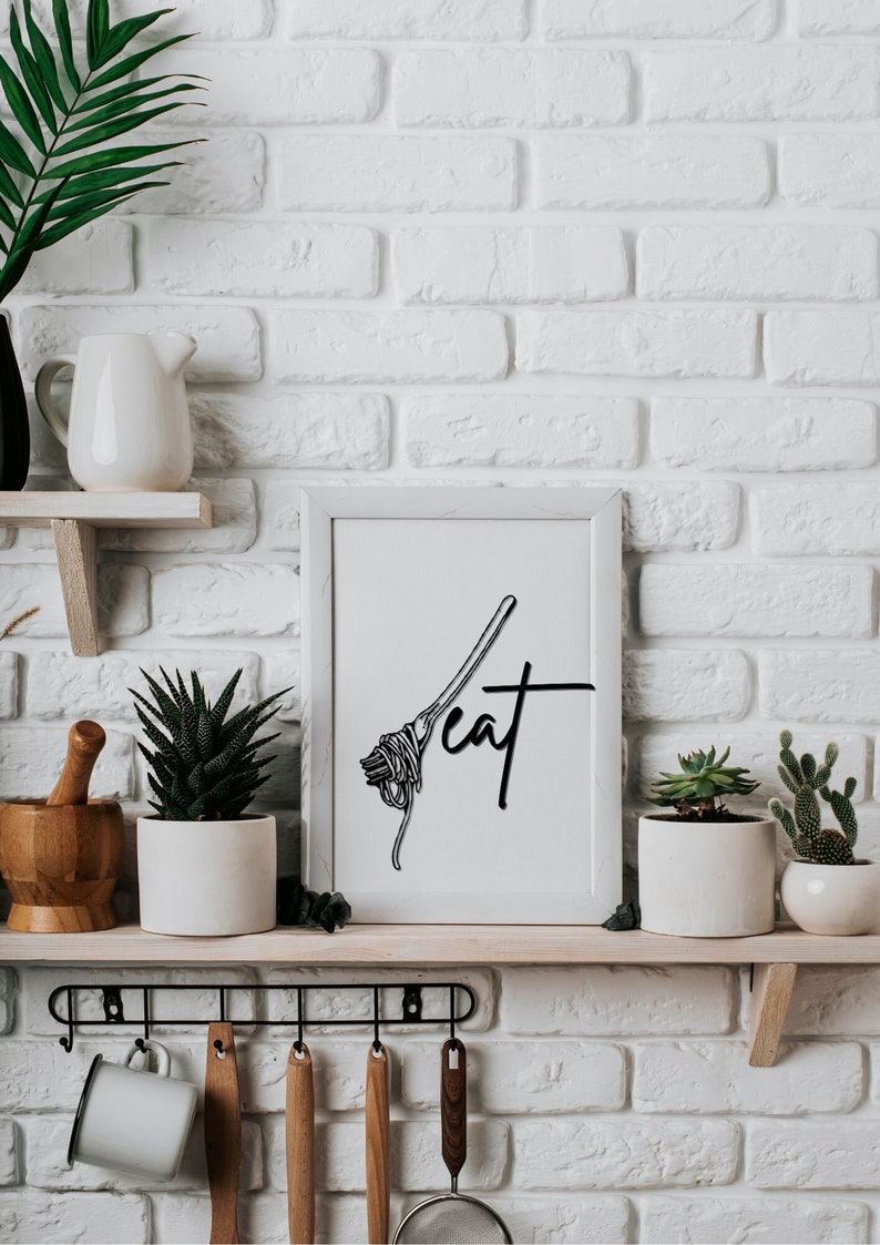 3 Set Modern Kitchen Printable Design Digital Printing - Etsy