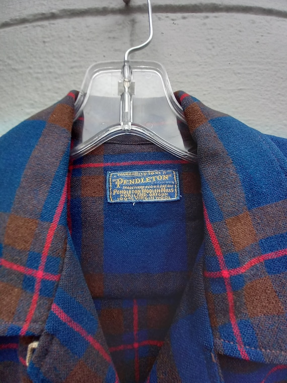 Pendleton Women’s vintage 1940s Wool Shirt Jacket… - image 4