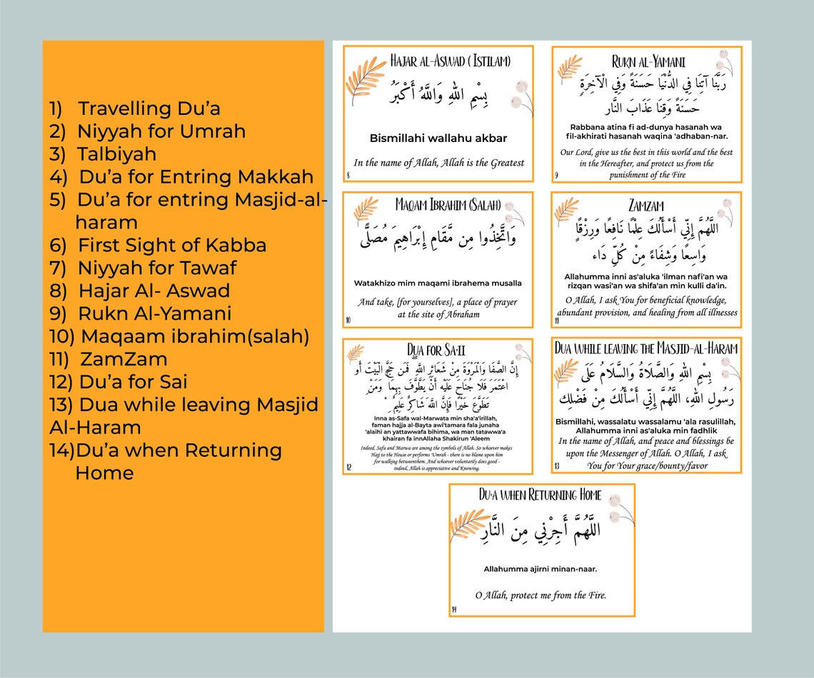 Umrah Duas Printable Cards Umrah - Il 1140xN.5599451927 Tbby