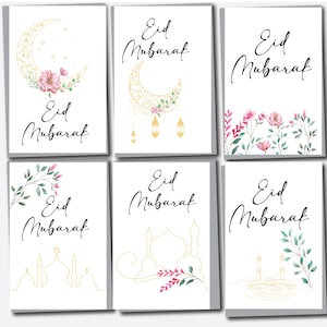 Cartões Eid Mubarak para impressão, download digital de cartões islâmicos, presentes islâmicos, cartões digitais minimalistas islâmicos Eid Mubarak PDF png PNGEgg