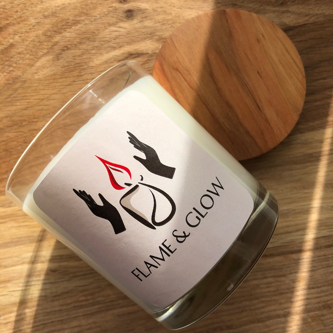 Aroma Candle rose Petal Gelato With Wooden Wick in Etsy