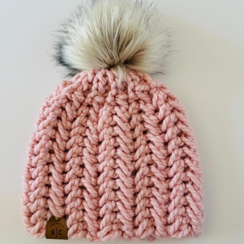 Studded Crochet Beanie