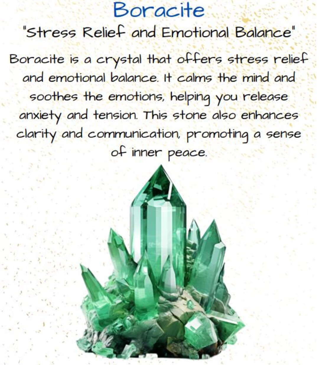 Boracite Crystal Meaning Card Printable PDF Numerology Etsy