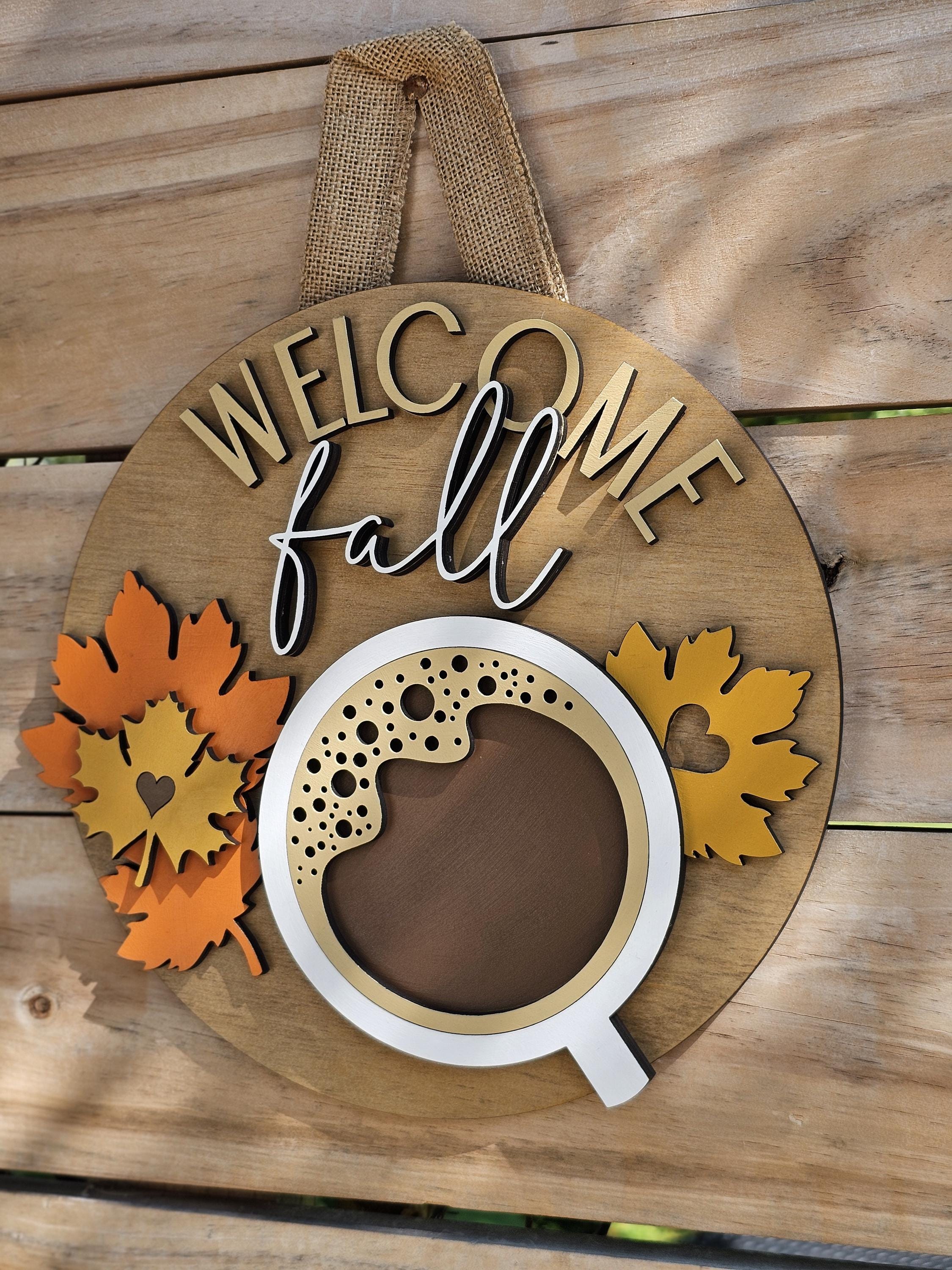 Welcome Fall Sign Autumn Welcome Sign Fall Decor Front Porch Welcome fall sign autumn welcome sign fall decor front porch