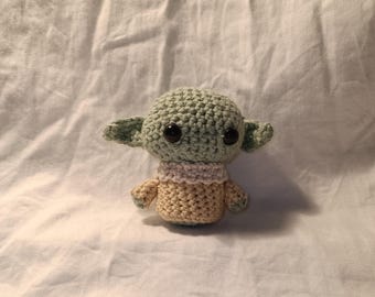 Peluche/Amigurumi de Grogu de «The Mandalorian» (Crochet)
