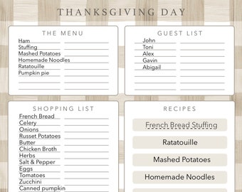 Thanksgiving Organizer | Goodnotes