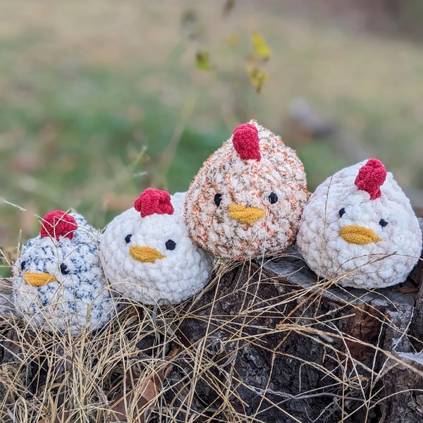 Crochet Chicken Amigurumi Stuffed Animal