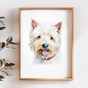 Custom pet portrait watercolor portraits of pets hand painted pet portrait watercolor family portraits pet portrait from photo