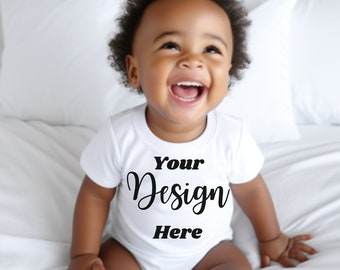 White baby bodysuit mockup, bodysuit mockup, Holiday mockup, Christmas mockup, newborn baby mockup, toddler mockup, bodysuit mock up