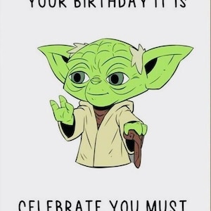 your Birthday it is Celebrate we must digital download printable image