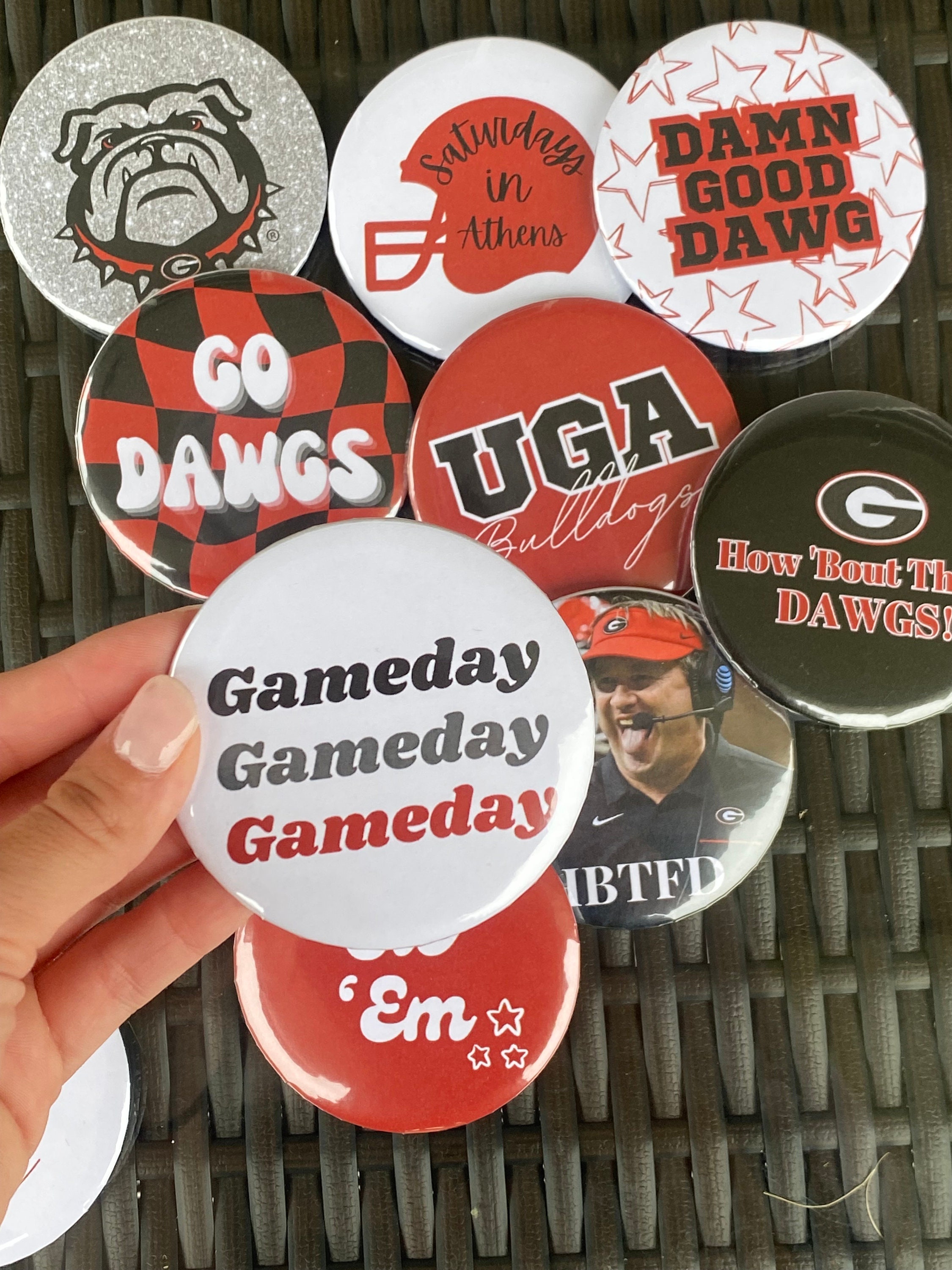 UGA Custom Gameday Pins Etsy