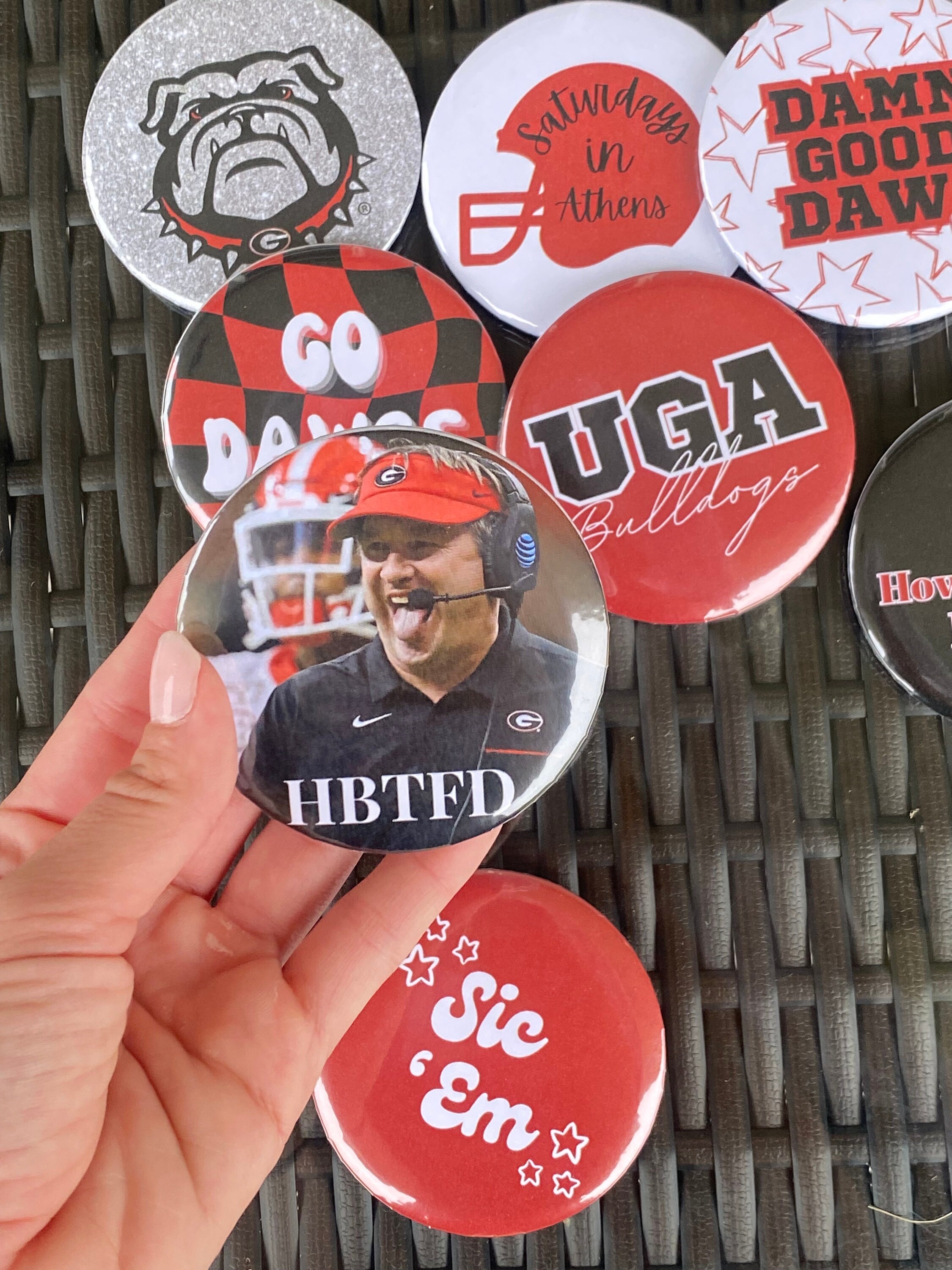 UGA Custom Gameday Pins Etsy