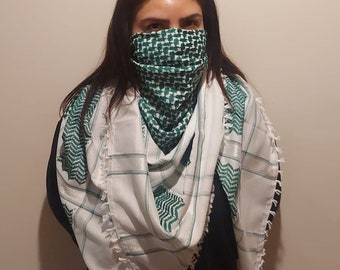 Keffiyeh Palestine Scarf, Cotton Arafat Hatta Arab Style Headscarf for Men and Women, Free Palestine, Limited Edition Kufyia