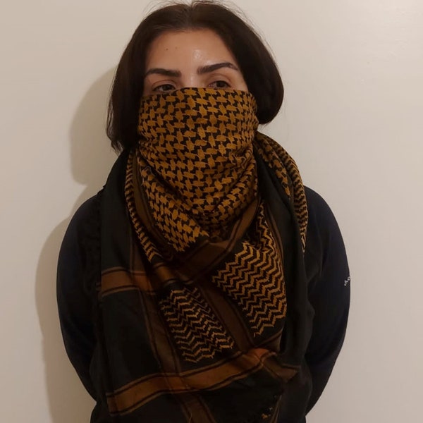 Keffiyeh Palestina sjaalstijl - Vrij Palestina, Arabische stijl Kufiyah hoofddoek voor mannen en vrouwen, traditionele katoenen Shemagh met kwastjes