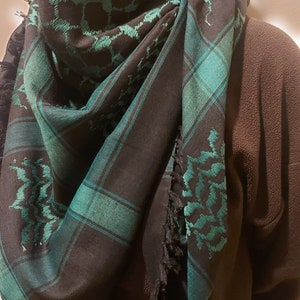 Foulard keffieh Palestine, foulard en coton arafat hatta de style arabe pour homme et femme, Palestine libre, shemagh traditionnel avec glands image 7