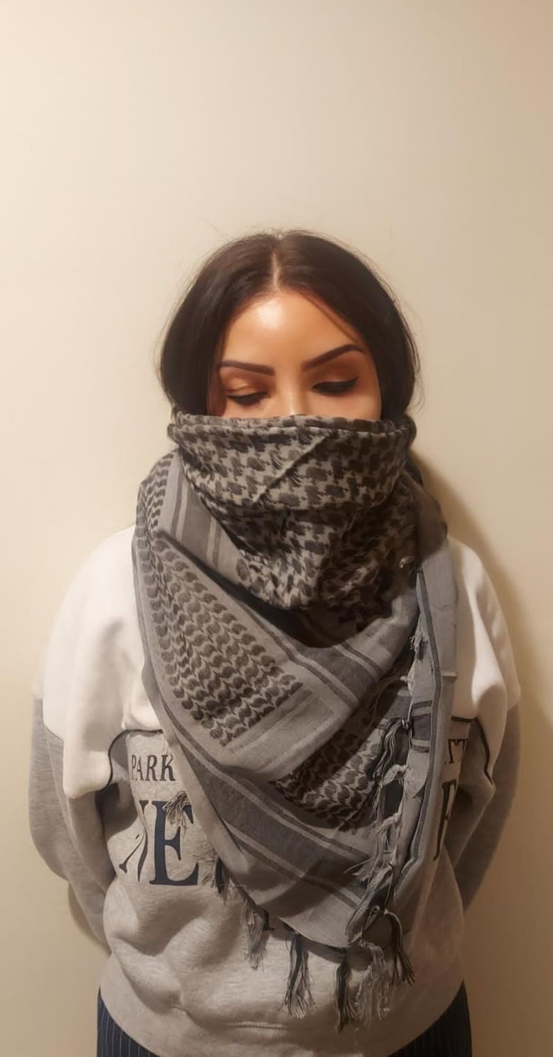 Keffiyeh Palästina Schal Traditionelles Kopftuch im arabischen Stil für Männer und Frauen Bild 1