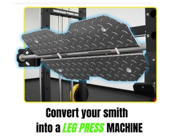 Leg press Attachment | Convert any Smith Machine into a Leg Press Machine | Ideal for Home Gyms | Space Saver | Super easy to use.